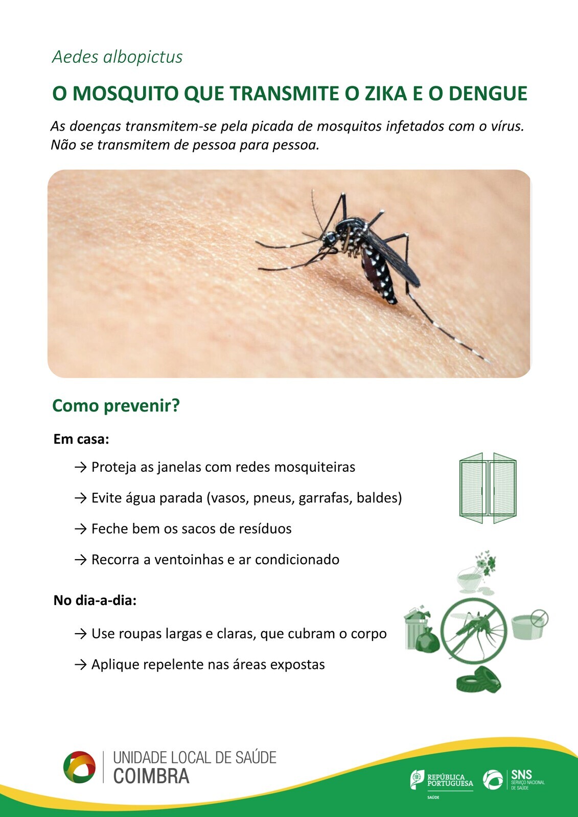 Sensibilização à população | AEDES ALBOPICTUS