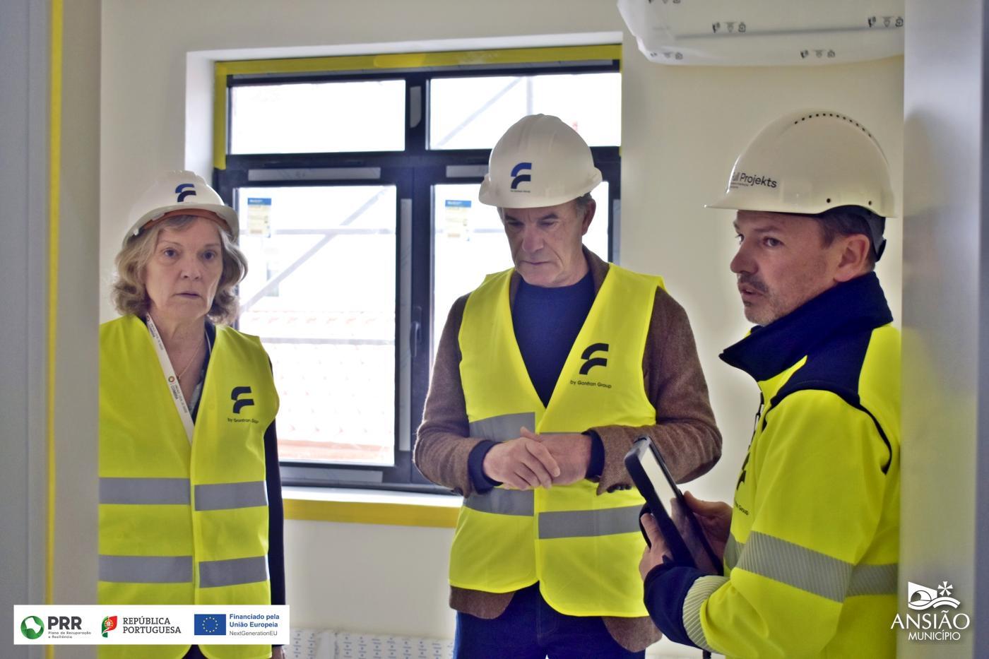 Visita às obras de Requalificação do Centro de Saúde de Ansião.